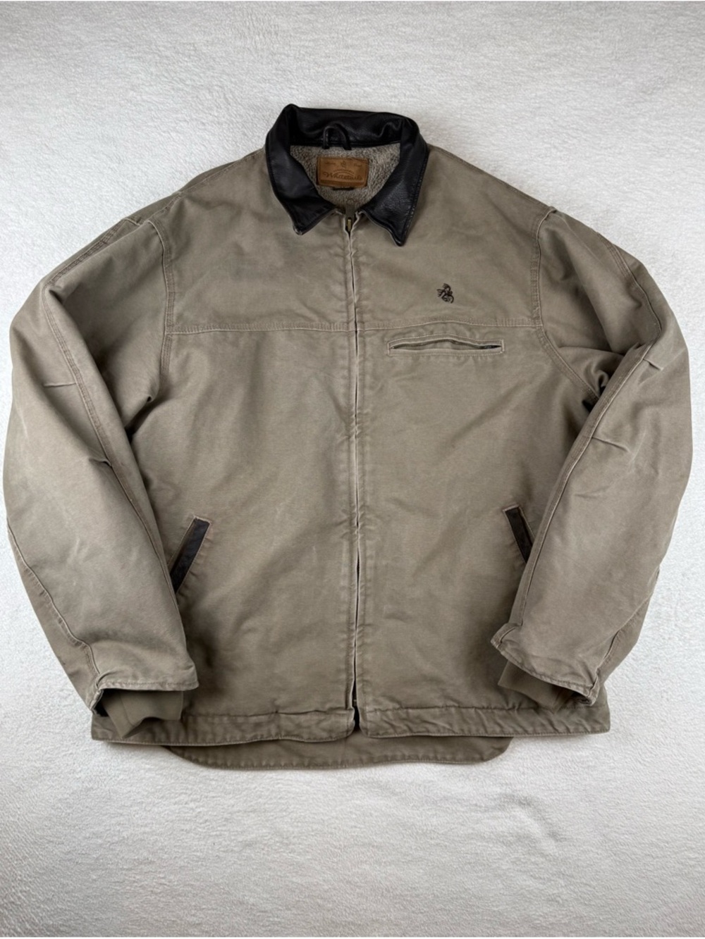 Vintage Legendary Whitetails Canvas Detroit Style Sherpa Lined Jacket Mens 2XL